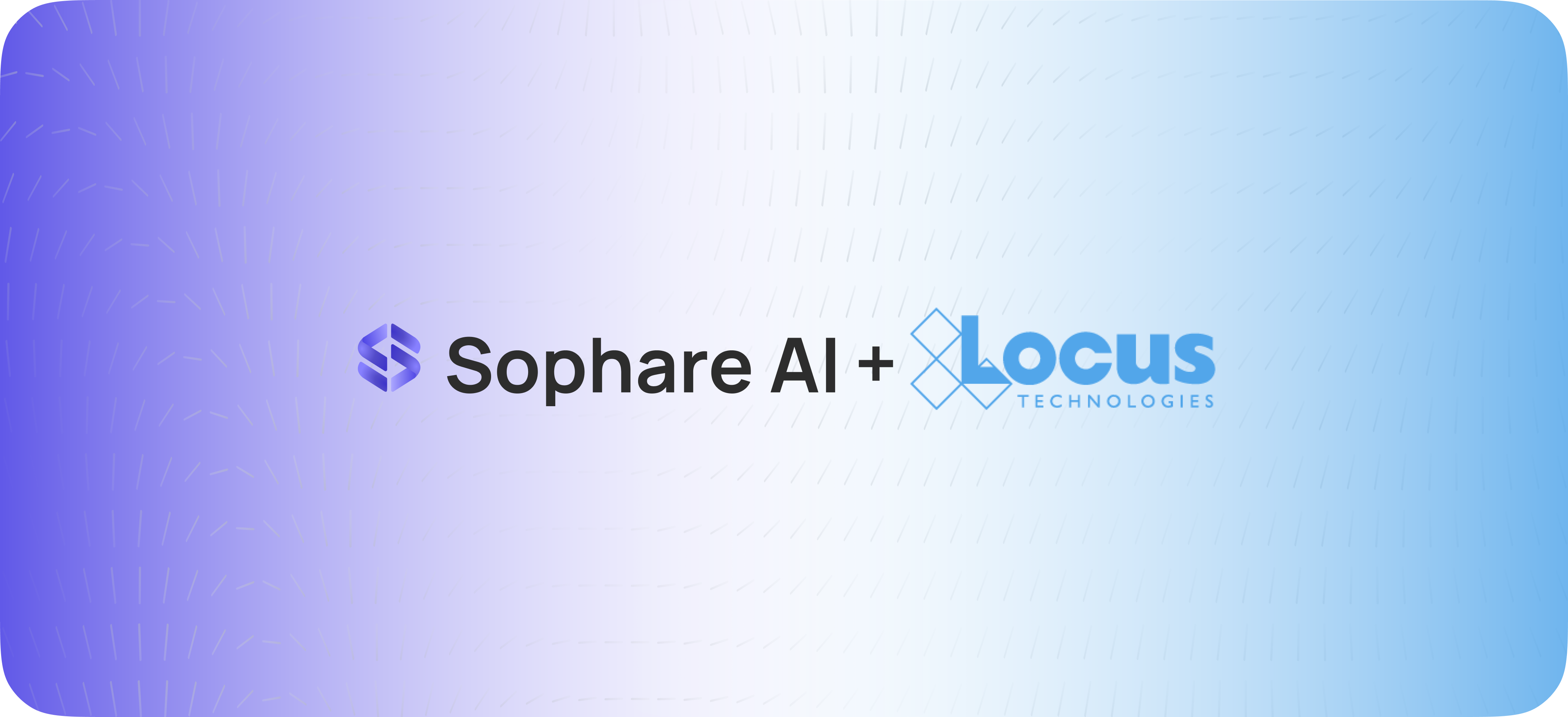Sophare AI + Locus Technologies partnership logo